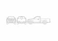 Blueprint Chevrolet Colorado Regular Cab Pick up 2007 A4 Photo Print