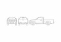 Blueprint Chevrolet Colorado Single Cab Truck 2007 A4 Photo Print