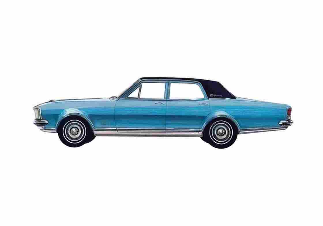 Blueprint Chevrolet Constantia Sedan 1969 A4 Photo Print