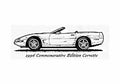 Blueprint Chevrolet Corvette C4 Commemorative Edition Cabriolet 1996 A4 Photo Print