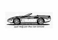 Blueprint Chevrolet Corvette C4 Indy 500 Pace Car Cabriolet 1996 A4 Photo Print