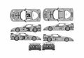 Blueprint Chevrolet Corvette C5 R Daytona 24 Hour Coupe 2001 A4 Photo Print