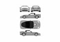 Blueprint Chevrolet Corvette C6 ZR 1 Coupe 2008 A4 Photo Print