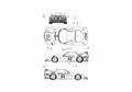 Blueprint Chevrolet Corvette C6R Le Mans Coupe 2001 A4 Photo Print
