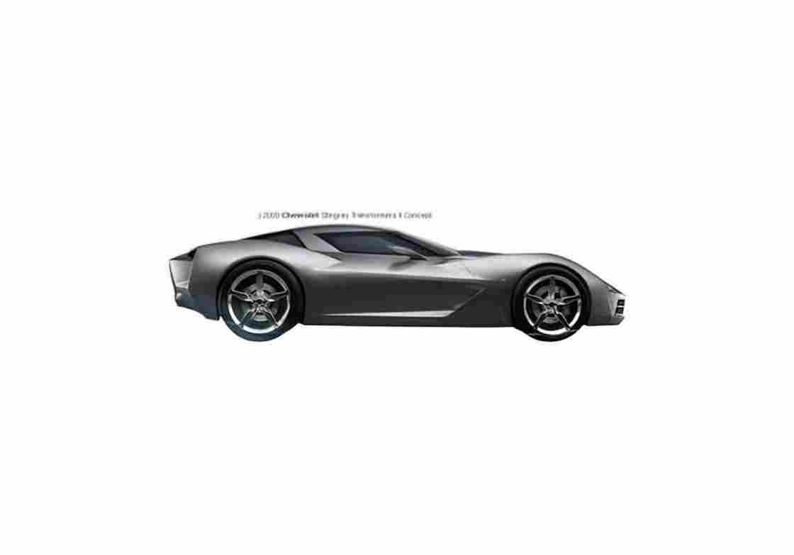 Blueprint Chevrolet Corvette Stingray Transformers II Coupe 2009 01 A4 Photo Print