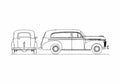 Blueprint Chevrolet Delivery Wagon 1941 A4 Photo Print