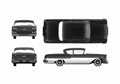 Blueprint Chevrolet Delray 2 door Sedan 1958 A4 Photo Print