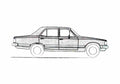 Blueprint Chevrolet Diplomata Sedan 1981 A4 Photo Print
