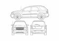Blueprint Chevrolet Equinox SUV 2006 A4 Photo Print