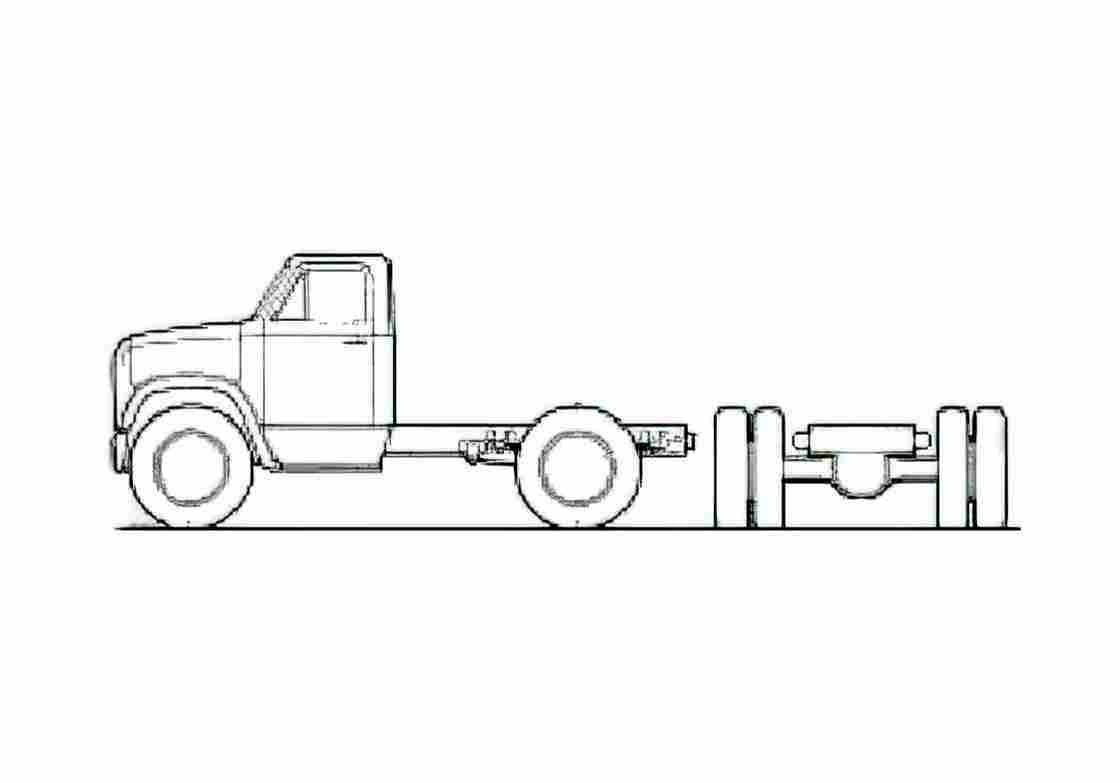 Blueprint Chevrolet HM80000 Truck 1965 A4 Photo Print