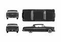 Blueprint Chevrolet Impala Sport Coupe 1958 A4 Photo Print