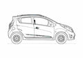 Blueprint Chevrolet Ind Beat It Hatchback 2010 A4 Photo Print
