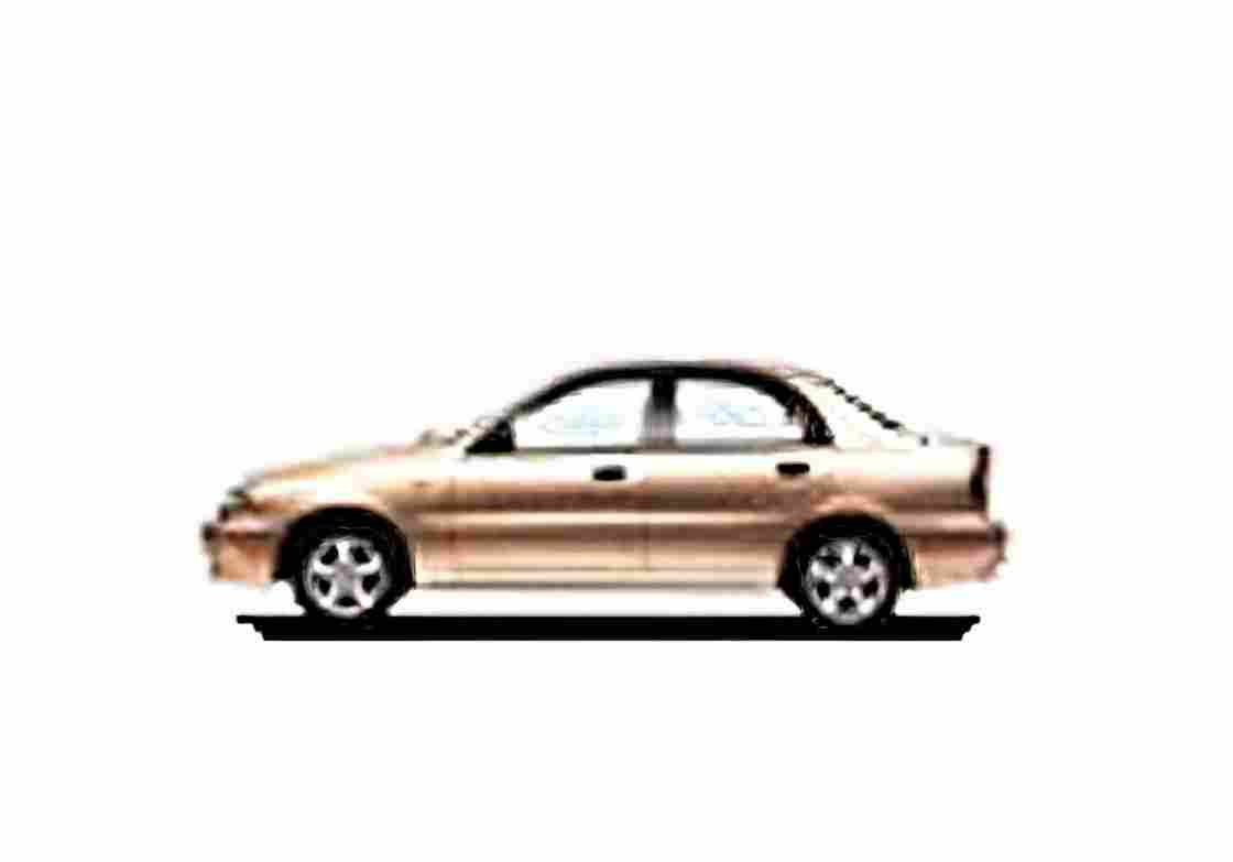 Blueprint Chevrolet Lanos Sedan 1997 A4 Photo Print