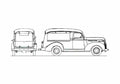 Blueprint Chevrolet Light Delivery Canopy Express Van 1944 A4 Photo Print
