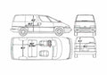 Blueprint Chevrolet Lumina APV Minivan 1990 A4 Photo Print