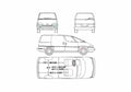 Blueprint Chevrolet Lumina APV Van 1990 A4 Photo Print