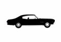 Blueprint Chevrolet Malibu Sport Coupe 1970 A4 Photo Print