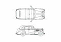 Blueprint Chevrolet Master Sedan 1937 A4 Photo Print