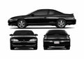 Blueprint Chevrolet Monte Carlo Coupe 2004 A4 Photo Print