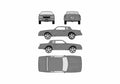 Blueprint Chevrolet Monte Carlo Donk Coupe 1986 A4 Photo Print