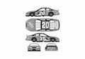 Blueprint Chevrolet Monte Carlo No 20 Tony Stewart Home Depot Coupe 2 A4 Photo Print