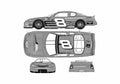 Blueprint Chevrolet Monte Carlo No 8 Dale Earnhardt Jr Coupe 2003 A4 Photo Print