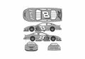 Blueprint Chevrolet Monte Carlo SS No 8 Dale Earnhardt Jr Budweiser C A4 Photo Print