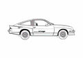 Blueprint Chevrolet Monza Mirage Coupe 1977 A4 Photo Print