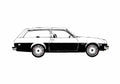 Blueprint Chevrolet Monza Wagon 1976 A4 Photo Print