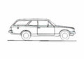 Blueprint Chevrolet Opala Caravan Wagon 1981 A4 Photo Print