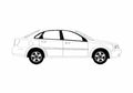 Blueprint Chevrolet Optra 4 door Sedan 2006 A4 Photo Print