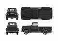 Blueprint Chevrolet Pick up 1951 A4 Photo Print