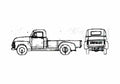 Blueprint Chevrolet Pick up Heavy Duty 3804 Pick up 1954 A4 Photo Print