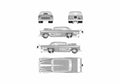 Blueprint Chevrolet Pro Sportsman Coupe 1955 A4 Photo Print