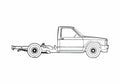 Blueprint Chevrolet S 10 Cab Chassis Pick up 1986 A4 Photo Print