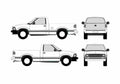 Blueprint Chevrolet S 10 Pick up 1994 A4 Photo Print