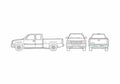 Blueprint Chevrolet Silverado GMT800 Pick up 2007 A4 Photo Print