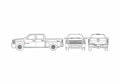 Blueprint Chevrolet Silverado GMT900 Pick up 2007 A4 Photo Print