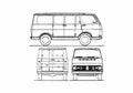Blueprint Chevrolet Sport Van 90 Minivan 1967 A4 Photo Print