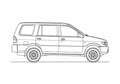 Blueprint Chevrolet Tavera SUV 2004 A4 Photo Print