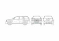 Blueprint Chevrolet Trailblazer SUV 2002 A4 Photo Print