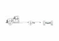 Blueprint Chevrolet Truck Chassis 6503 Truck 1954 A4 Photo Print