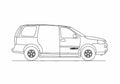 Blueprint Chevrolet Uplander Amerivan Minivan 2008 A4 Photo Print