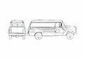 Blueprint Chevrolet Utility Van 1956 A4 Photo Print