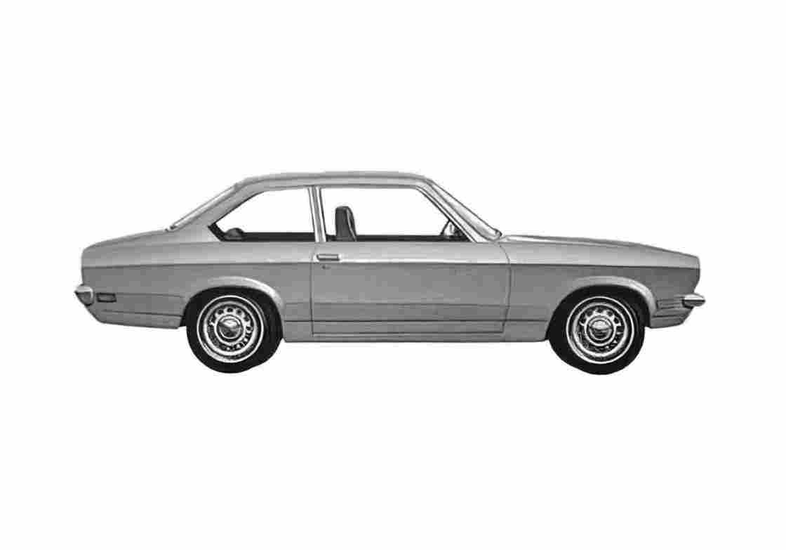 Blueprint Chevrolet Vega 2 door Sedan 1972 A4 Photo Print
