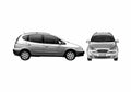 Blueprint Chevrolet Vivant 5 door Minivan 2007 A4 Photo Print