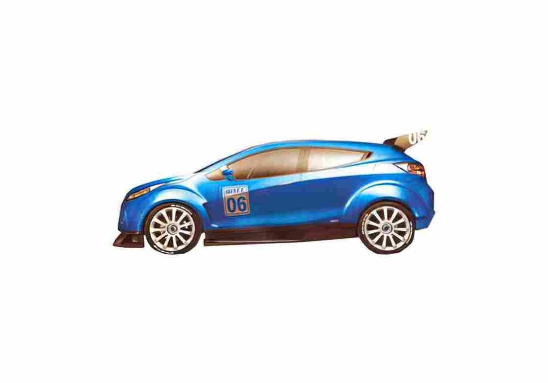 Blueprint Chevrolet WTCC Ultra Hatchback 2006 01 A4 Photo Print
