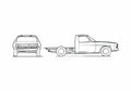 Blueprint Chevrolet Za El Toro Pick up 1974 A4 Photo Print