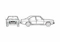 Blueprint Chrysler 160 Sedan 1973 A4 Photo Print