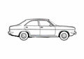 Blueprint Chrysler 180 Sedan 1973 A4 Photo Print